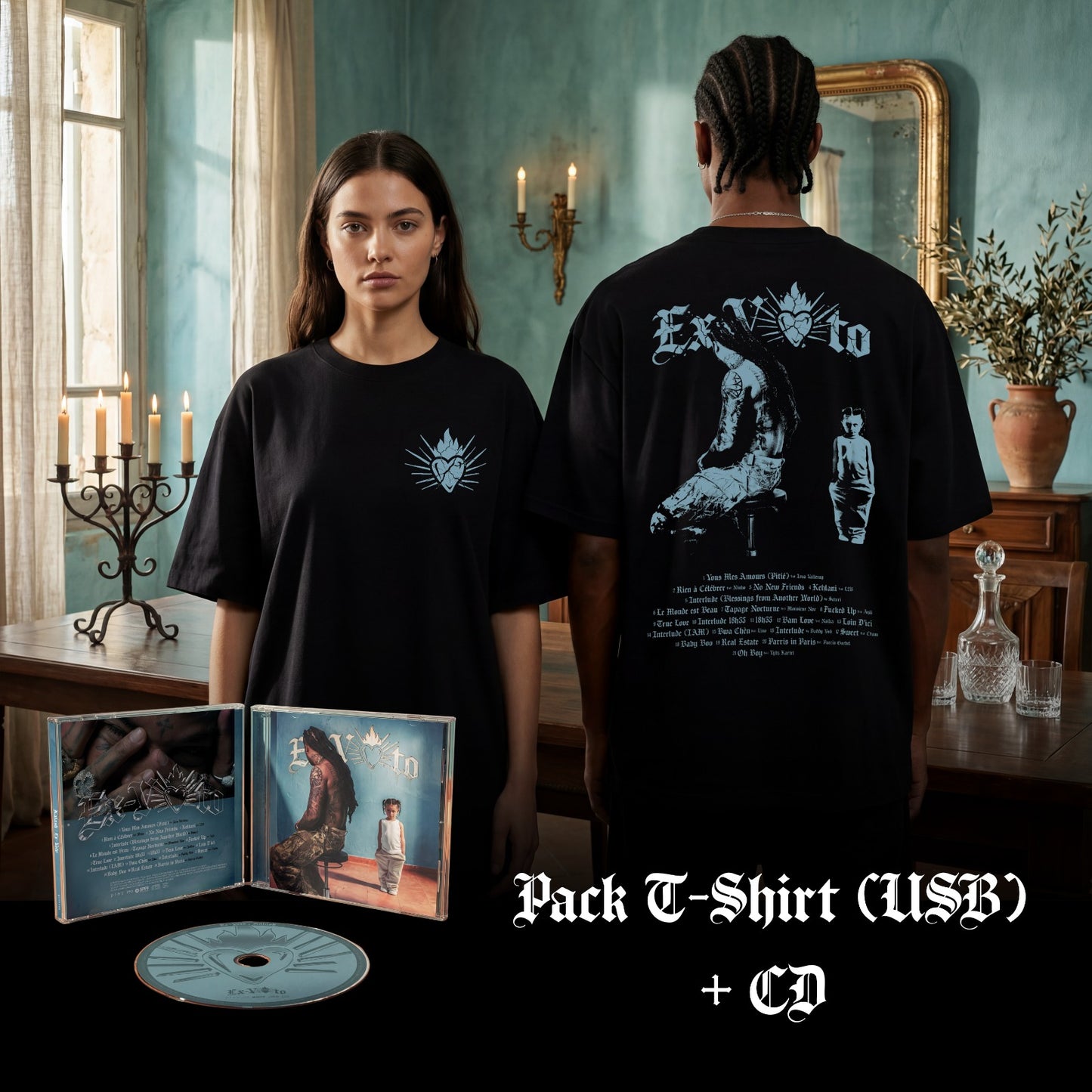 Pack CD + T-shirt «Ex-Voto»
